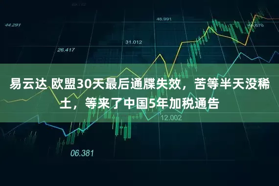 易云达 欧盟30天最后通牒失效，苦等半天没稀土，等来了中国5年加税通告