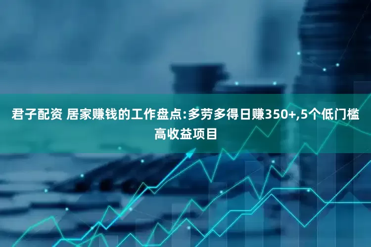 君子配资 居家赚钱的工作盘点:多劳多得日赚350+,5个低门槛高收益项目